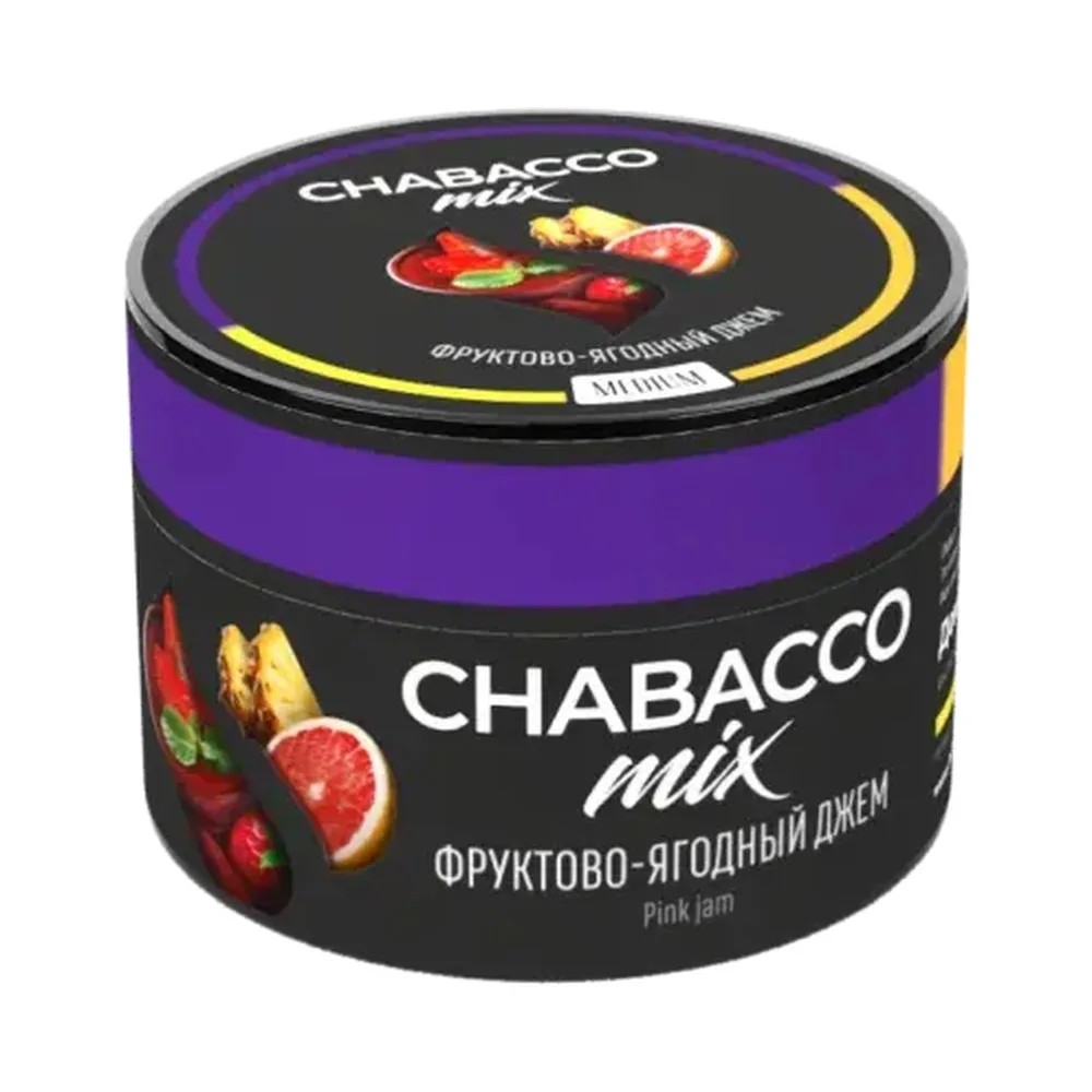 Кальянная смесь Chabacco Mix Пинк Джем (Фруктово-ягодный джем) 40г