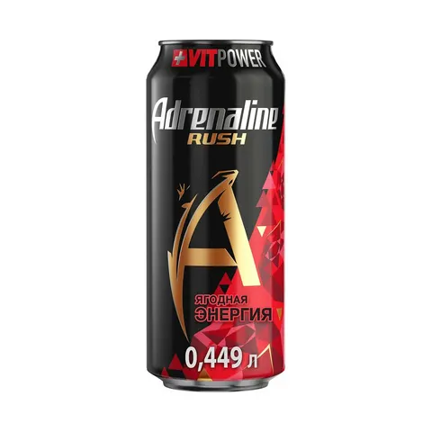 Энергетик Adrenaline Rush Ягодная энергия 0.44л