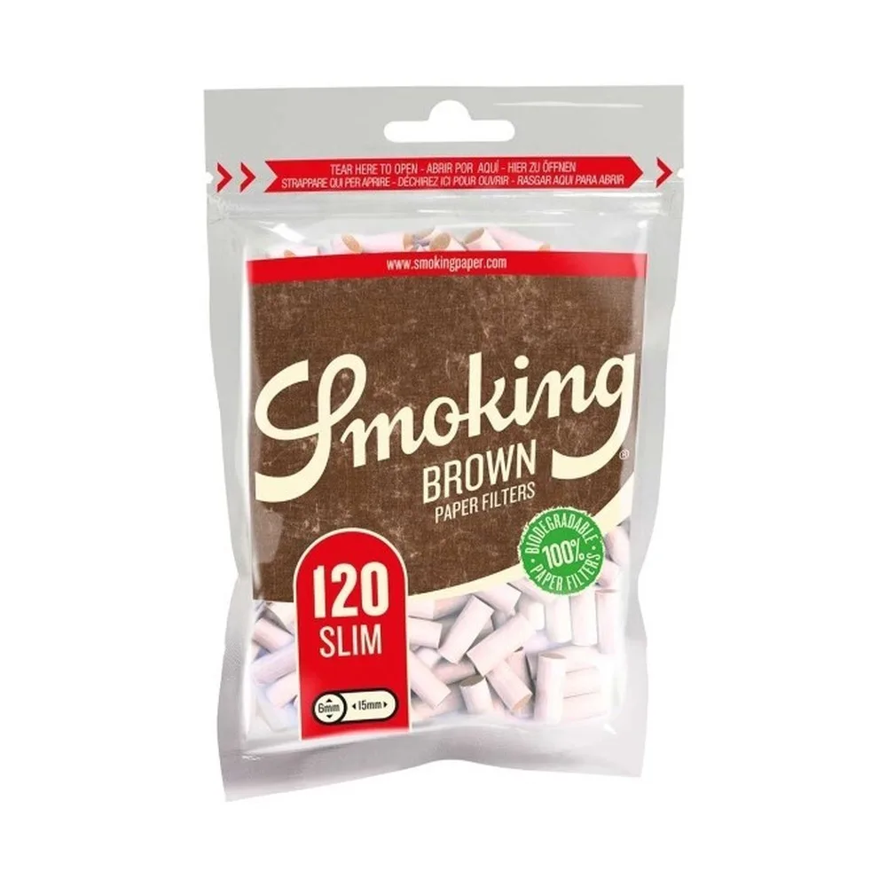 Фильтры для самокруток Smoking Слим Браун