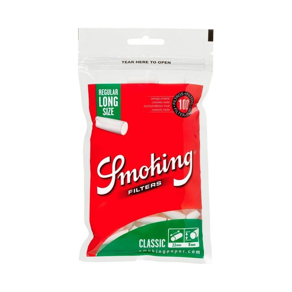 Фильтры для самокруток Smoking Регуляр Лонг 100шт.