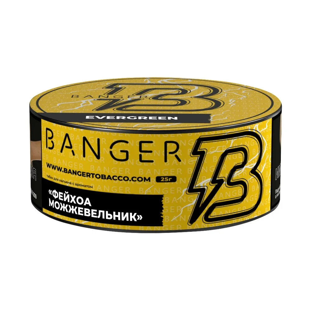 Табак для кальяна Banger Эвергрин (Фейхоа, можжевельник), 25г.