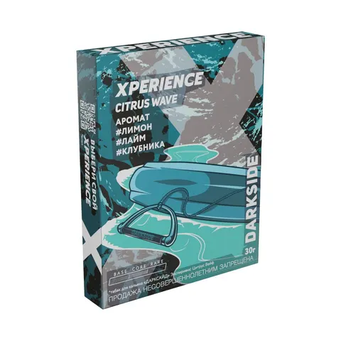Табак для кальяна Dark Side Xperience "Цитрус Вейф" (Лимон, лайм, клубника) 25/30гр