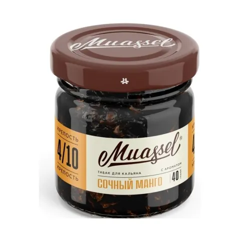 Табак для кальяна Muassel 4/10 Сочный манго 40гр