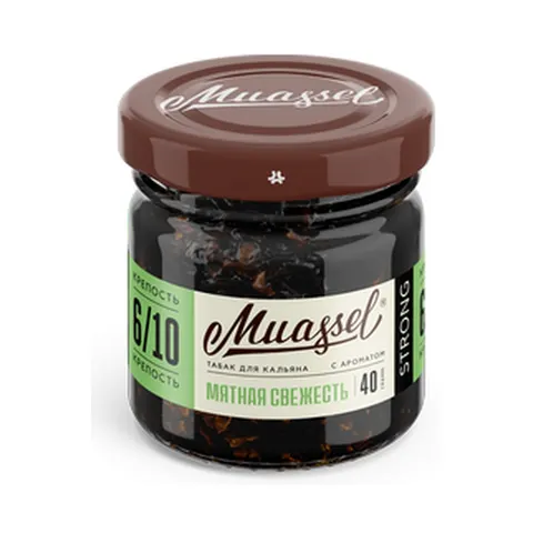 Табак для кальяна Muassel 6/10 Мятная свежесть 40гр