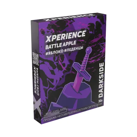 Табак для кальяна Dark Side Xperience "Баттл Эппл" (Яблоко, леденцы) 25/30гр