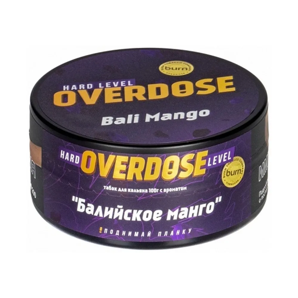 Табак для кальяна Overdose Балийский манго, 100г.