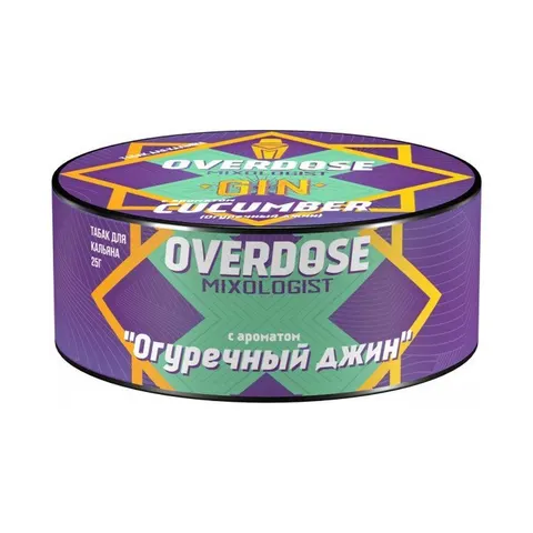 Табак для кальяна Overdose Огуречный джин, 100г.