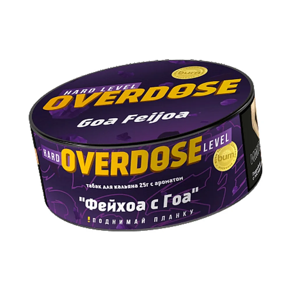 Табак для кальяна Overdose Фейхоа с Гоа, 100г.