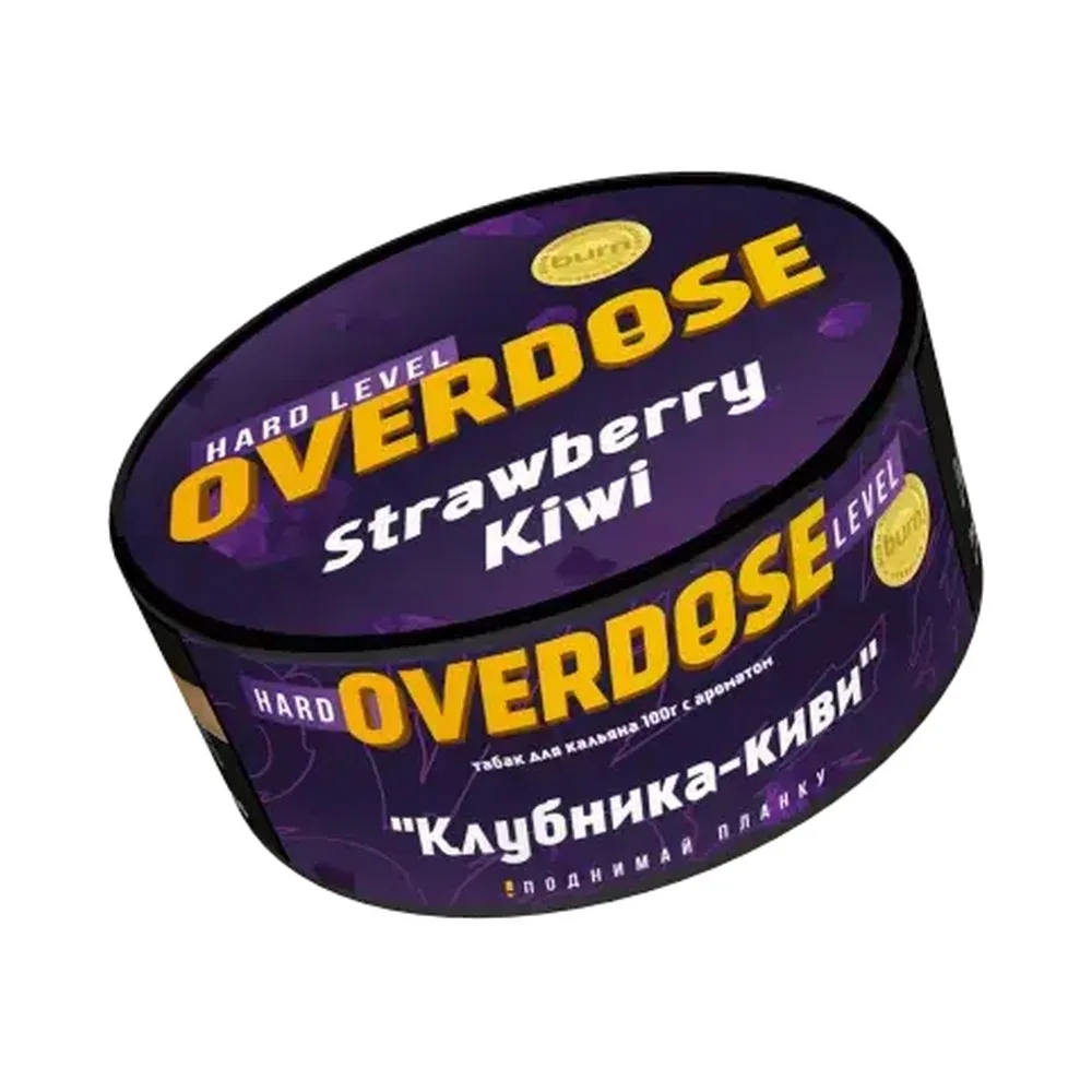 Табак для кальяна Overdose Клубника - киви, 100г.