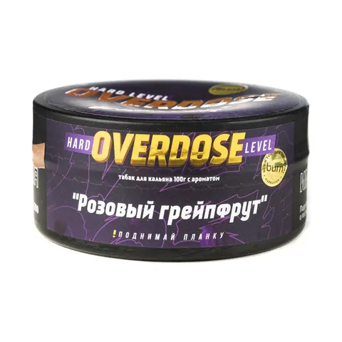 Табак для кальяна Overdose Розовый грейпфрут, 100г.