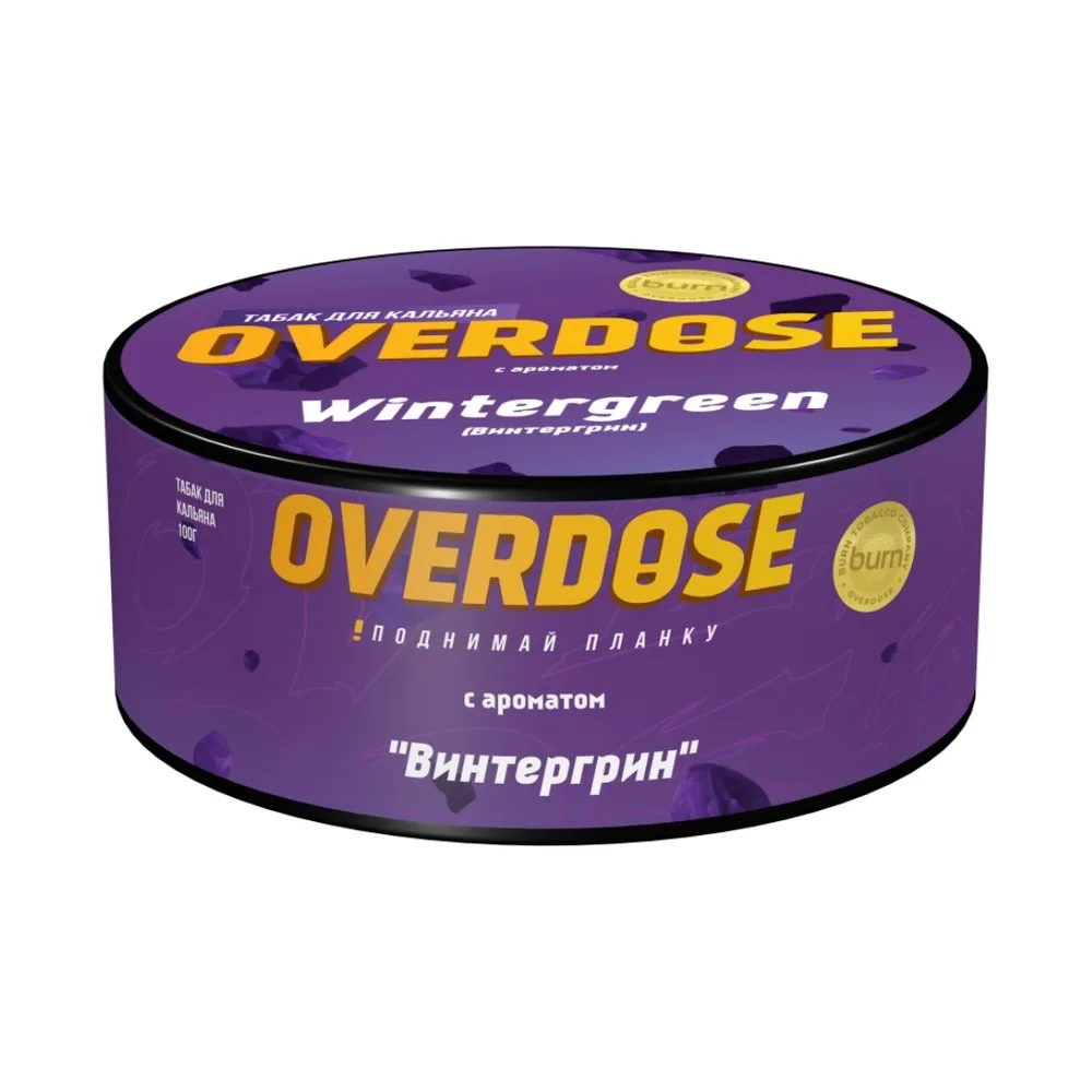 Табак для кальяна Overdose Винтергрин, 100г.