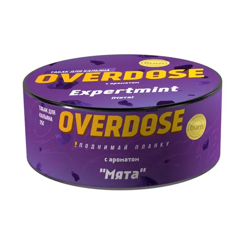 Табак для кальяна Overdose Мята, 25г.