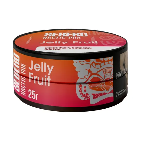 Табак для кальяна Sebero Arctic mix Желли Фрут (Грейпфрут, баблгам, клубника, апельсин, арктик) 25гр