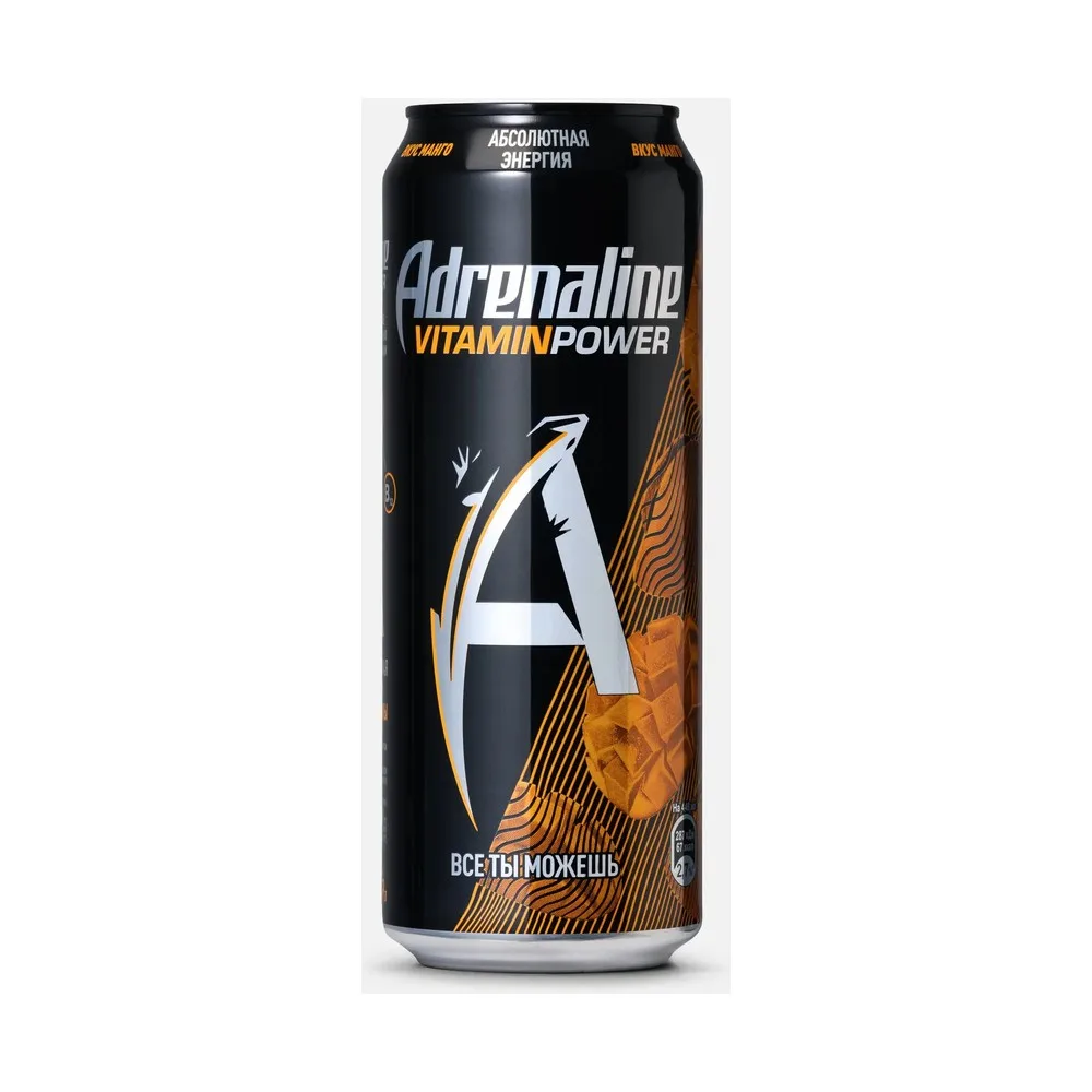 Энергетик Adrenaline Манго 0.44л