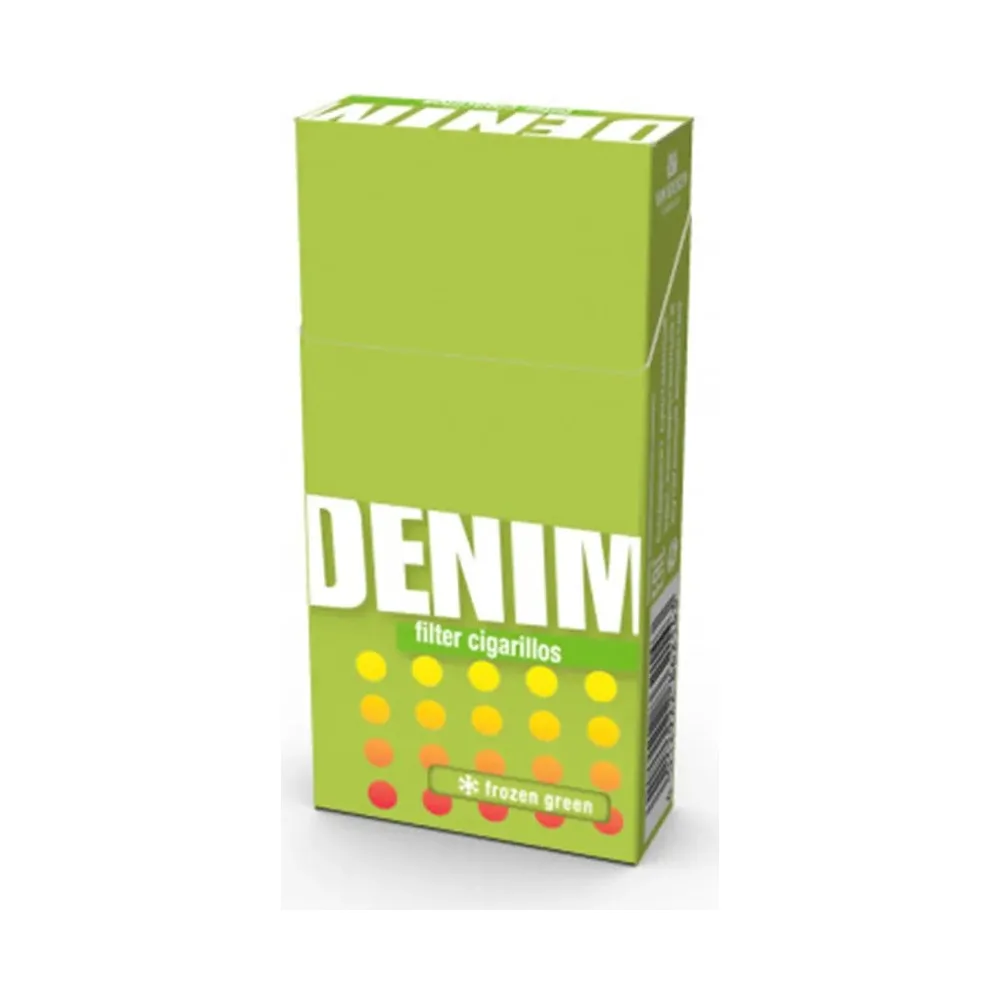Сигариллы Denim Фрозен Грин (Яблоко, ментол)