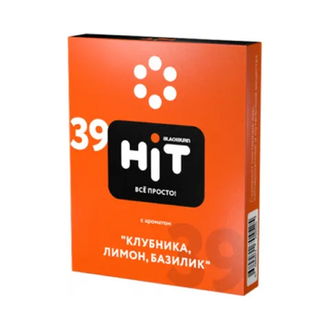 Табак для кальяна HiT Клубника, лимон, базилик, 30 г