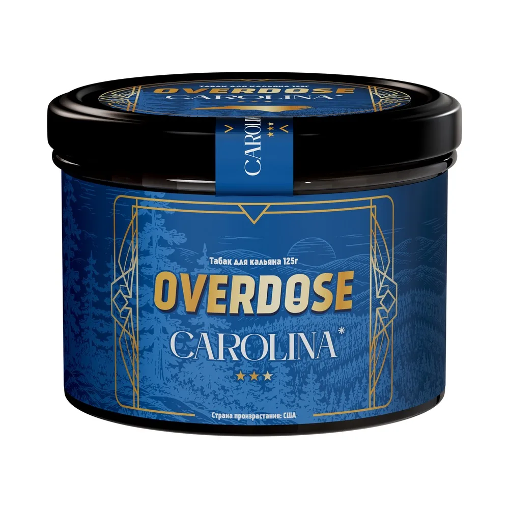 Табак для кальяна OVERDOSE Каролина (Сливочная карамель, хлеб, медовая дымка, сухофрукты), 125г.