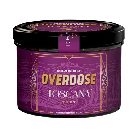 Табак для кальяна OVERDOSE Тоскана (Дерево, грецкий орех, землистый оттенок), 125г.