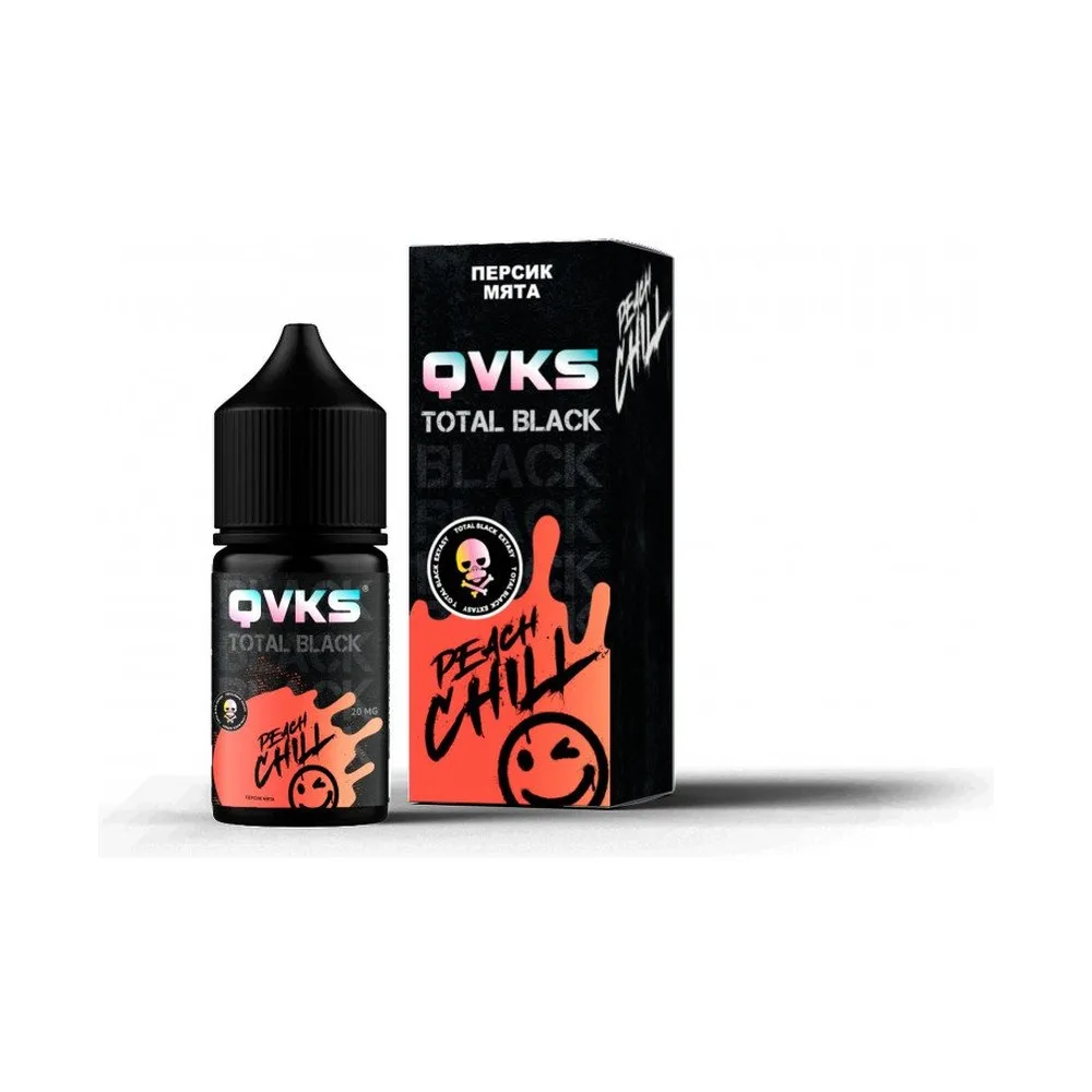 Ароматизатор QVKS Total Black Персик, мята
