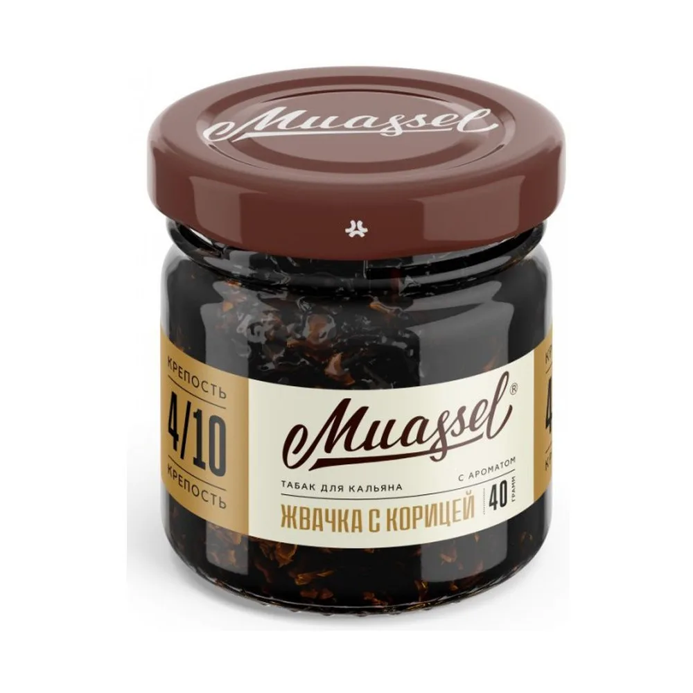 Табак для кальяна Muassel 4/10 Жвачка с корицей 40гр