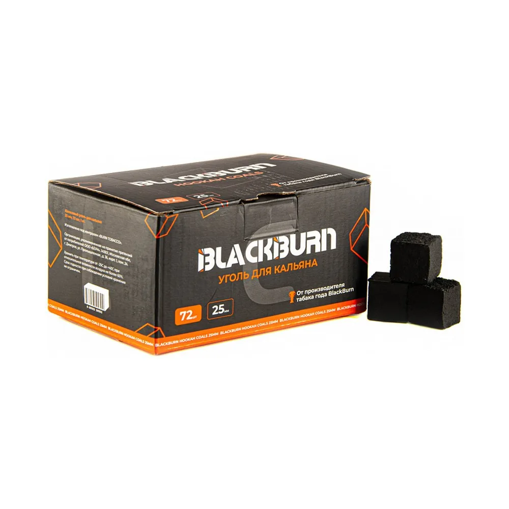Уголь кокосовый BlackBurn 25мм (1кг)