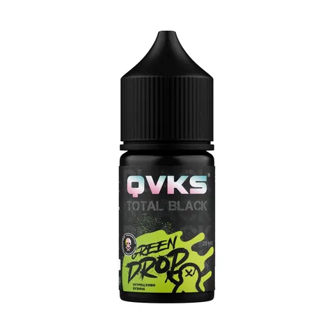 Ароматизатор QVKS Total Black Огурец, киви, бузина