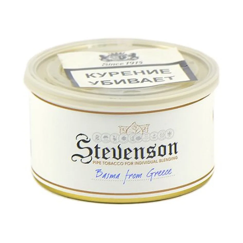 Табак трубочный STEVENSON Basma from Greece Ориентал N14 (Англия) 40 гр (банка)