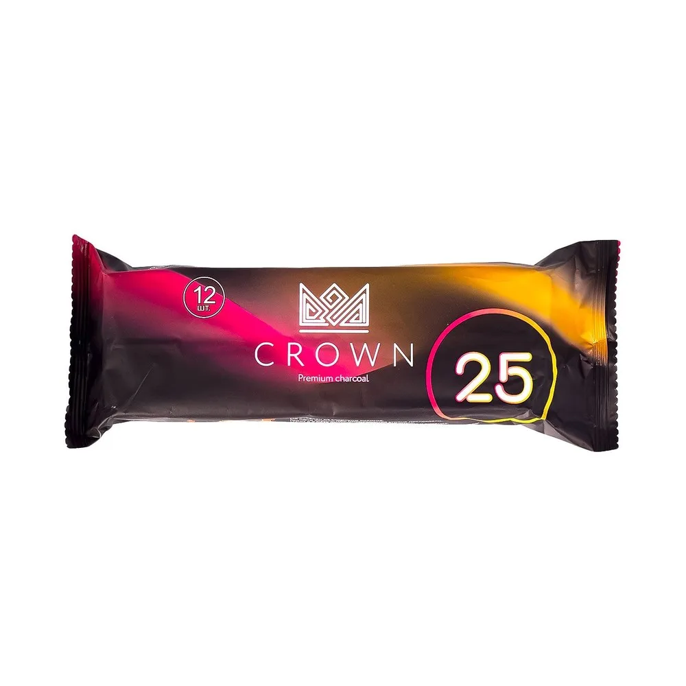 Уголь кокосовый Crown 25мм/12шт