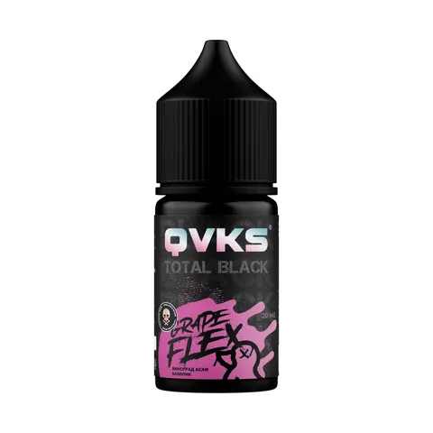 Ароматизатор QVKS Total Black Виноград, Асаи, Базилик