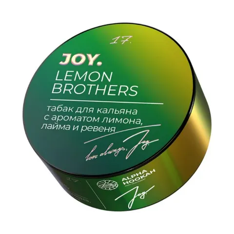 Табак для кальяна Joy Лимон, лайм, ревень 25 гр.