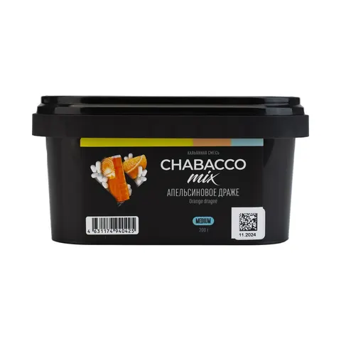 Кальянная смесь Chabacco Mix Оранж Драже (Апельсиновое драже) 200 г