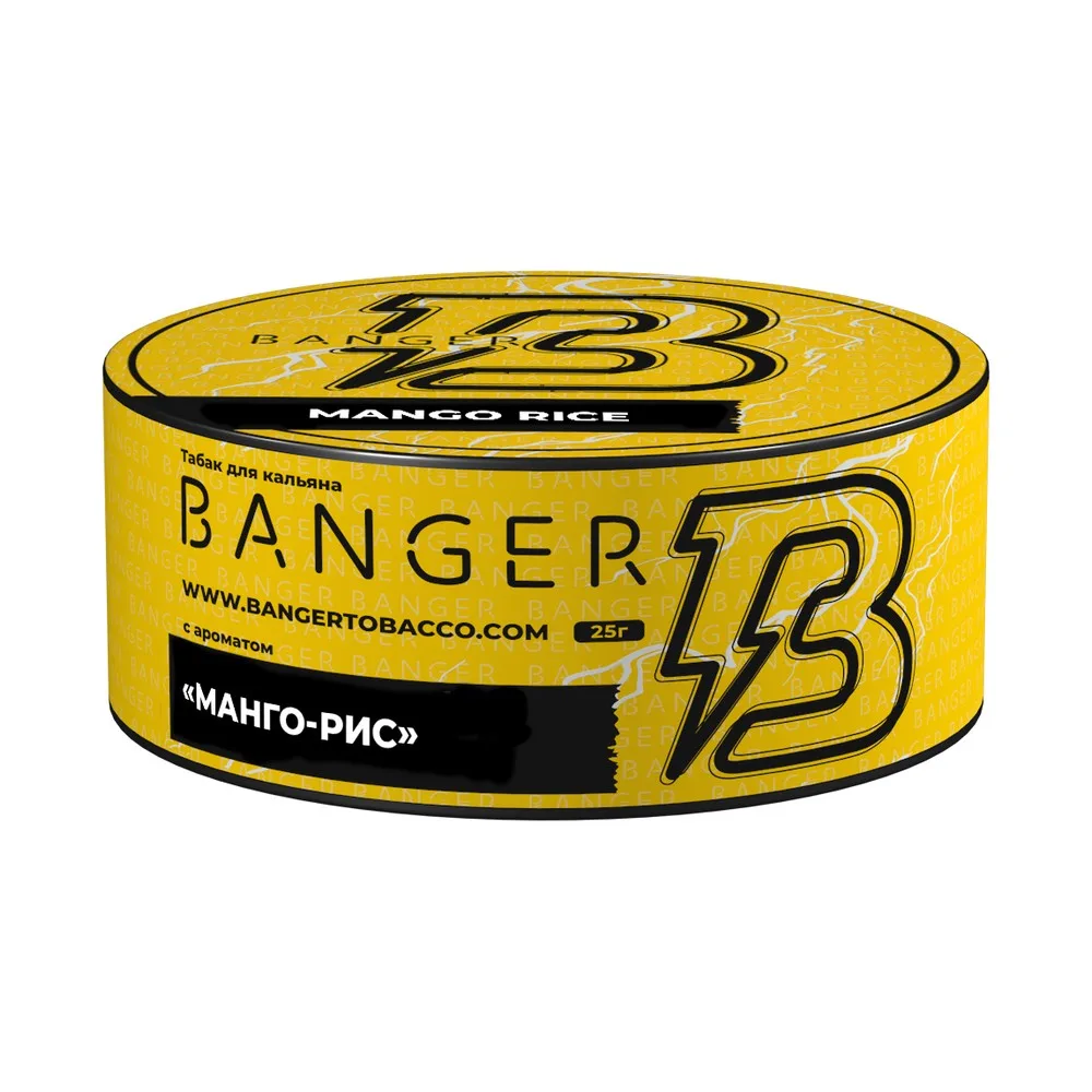 Табак для кальяна Banger Манго с рисом, 25г.