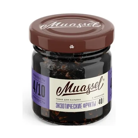 Табак для кальяна Muassel 4/10 Экзотические фрукты 40гр