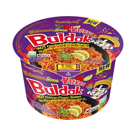 Лапша Samyang Buldak Hot Chicken Flavor Ramen Habanero Lime   110гр