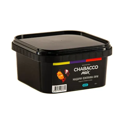 Кальянная смесь Chabacco Mix Танджерини Строуберри Личи (Мандарин-земляника-личи) 200г