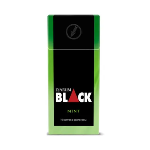Кретек DJARUM Блек Минт с фильтром*10*5*200