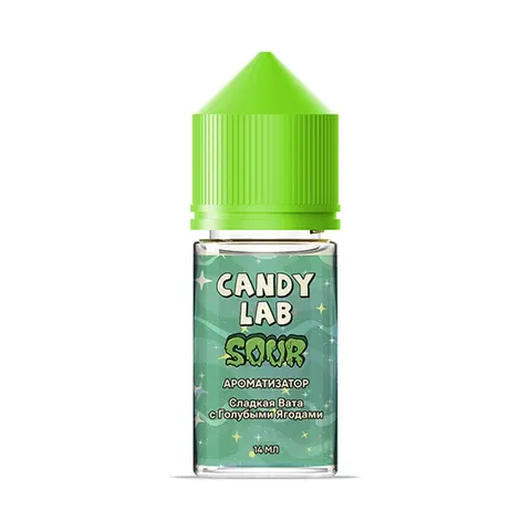 Ароматизатор CandyLab SOUR Сладкая Вата с Голубыми Ягодами 14 мл