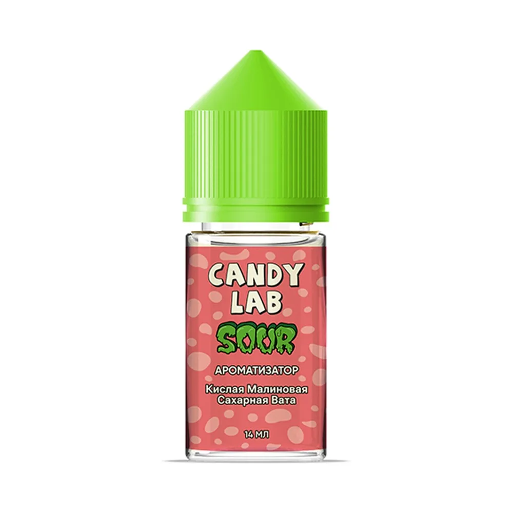 Ароматизатор CandyLab SOUR Кислая Малиновая Сахарная Вата 14 мл