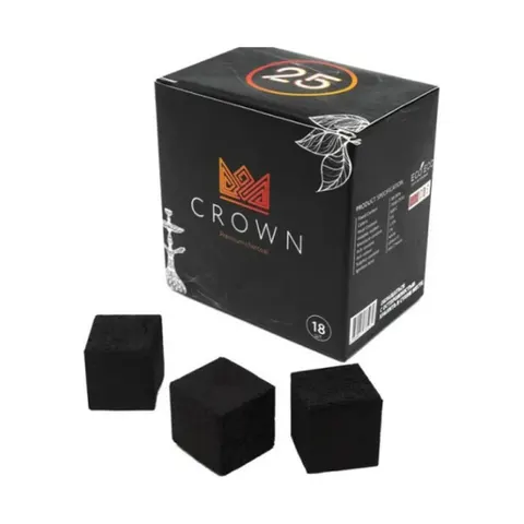 Уголь кокосовый Crown 25мм/18шт (0,25кг)