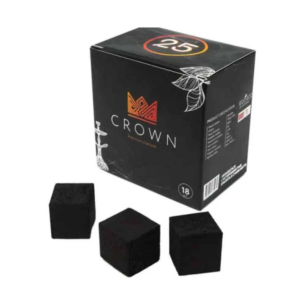 Уголь кокосовый Crown 25мм/18шт (0,25кг)